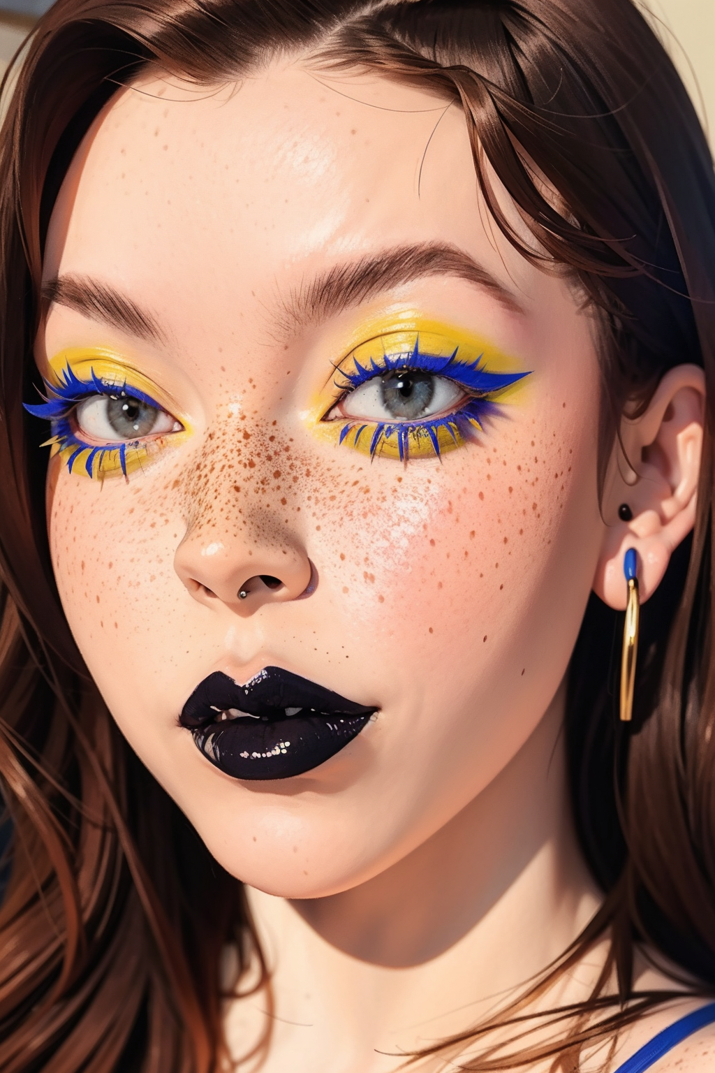 03000-350620116-c0l0urmak3up, yellow eyelashes, portrait, close-up, blue eyeshadow, blue lips, black lips, _lora_c0l0urmak3up_0.7_ _lora_age_sli.png